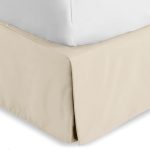 Tailored Bed Skirt 15" Sand Pleats