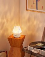 Dimmable Mushroom Desk Lamp Blue Translucent - Image 2