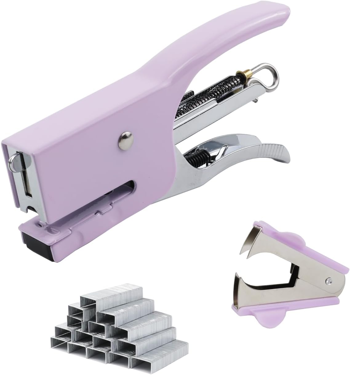 Purple Handheld Mini Stapler 750 Staples