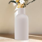White Ceramic Minimalist Vase Matte