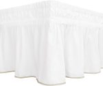 White Camel Scalloped Ruffled Bed Skirt