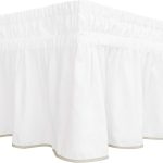 White Camel Scalloped Ruffled Bed Skirt