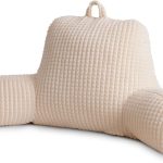 Bed Wedge Reading Pillow with Arms Waffle Design