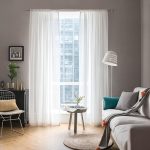 Solid White Sheer Curtains 54x84 2 Panels