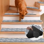 Rubber Stair Treads 15-Pack 30x8 Lantern Grey