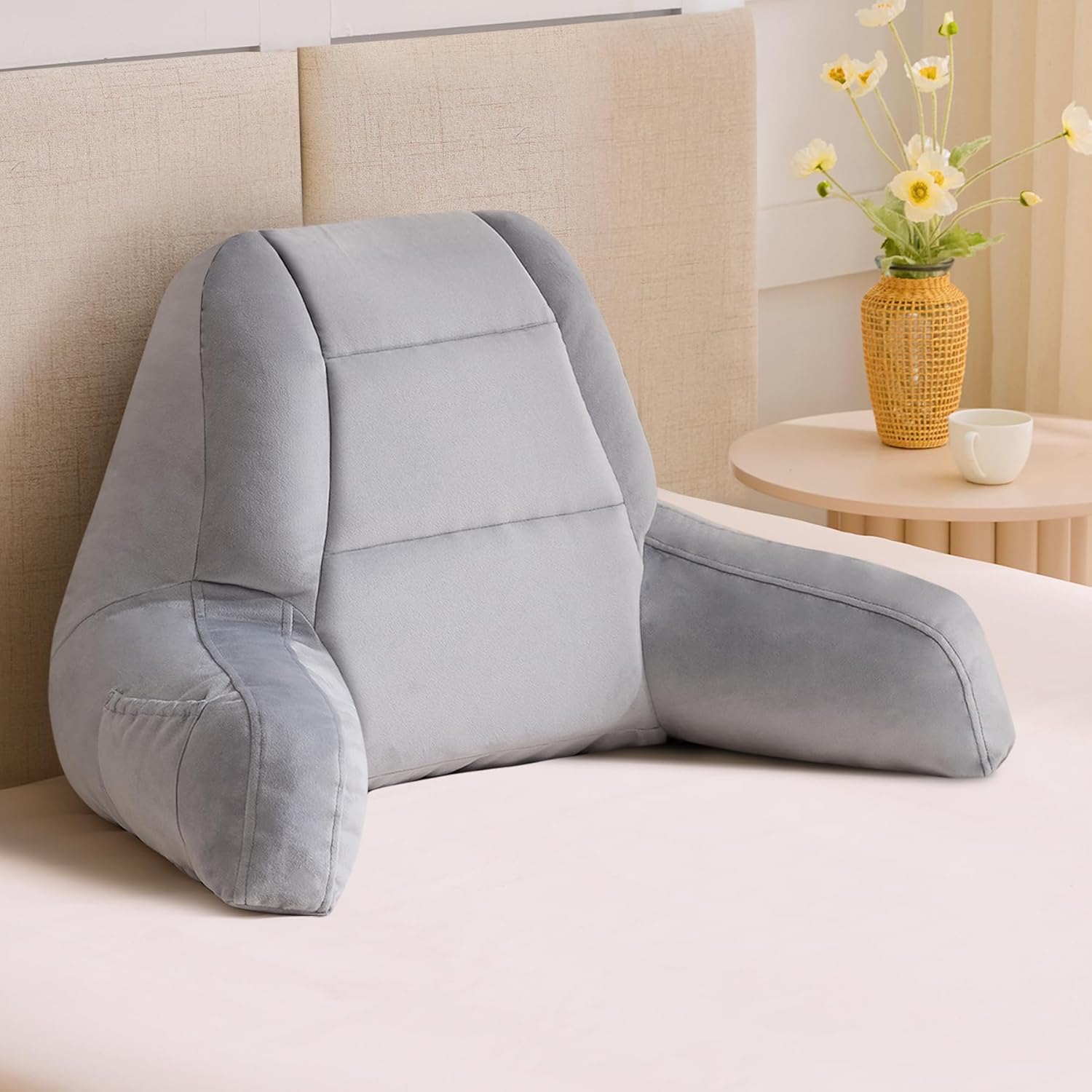 71XcO18ulL._AC_SL1500_.jpg Adult Back Pillow with Shredded Foam Arms - Image 1