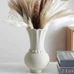 Grey Modern Ceramic Vase Dried Flowers - Image 2