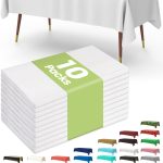 Disposable Plastic Tablecloth 10-Pack 54x108 White