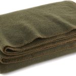 Fire Retardant Wool Blanket 66x90 Olive Drab