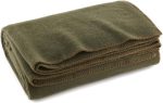 Fire Retardant Wool Blanket 66x90 Olive Drab
