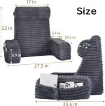 XL Back Pillow 22" with Arms & Pockets - Image 2