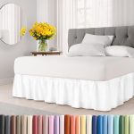 Wrap Around Dust Ruffle Bed Skirt White 12"