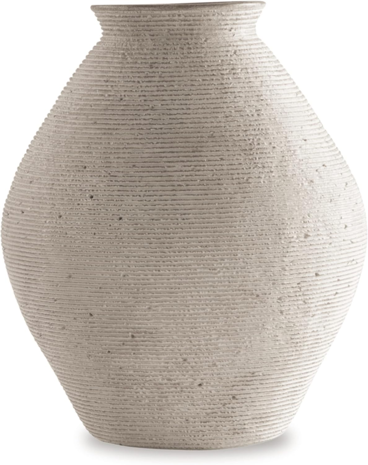 71rUB9qc0sL._AC_SL1500_.jpg Distressed Polyresin Vase 12" Antique Tan - Image 1