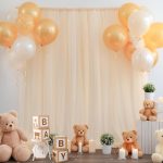 Champagne Tulle Backdrop Curtain 10x10ft - Image 2