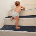 Carpet Stair Treads 15-Pack 8x30 Dark Gray Adhesive - Image 2