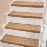 Faux Sisal Bullnose Stair Treads Set 14 9.44x29.5 Golden