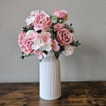 White Ceramic Minimalist Vase Matte - Image 2