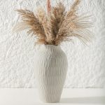 Blue Art Texture Ceramic Vase 11.6" - Image 2