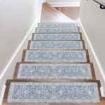Indoor Washable Stair Treads 15-Pack 30x8 Rubber Back