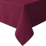 Linen Textured Tablecloth 60x120 Christmas Red