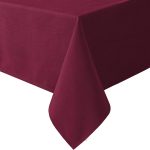 Linen Textured Tablecloth 60x120 Christmas Red