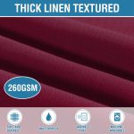 Linen Textured Tablecloth 60x120 Christmas Red - Image 2