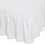 Microfiber Ruffled Bed Skirt 16" White - Image 2
