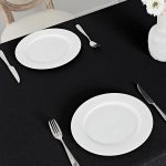 Waterproof Linen Tablecloth 52x70 Black - Image 2