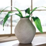 Distressed Polyresin Vase 12" Antique Tan - Image 2