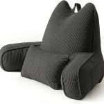 Corduroy Bed Rest Pillow Detachable Lumbar