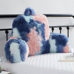 Fluffy Fur Reading Pillow Back Support Arms
