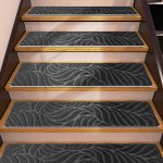 Carpet Stair Treads 15-Pack 8x30 Dark Gray Adhesive