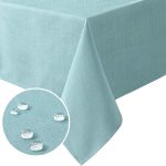 Linen Textured Tablecloth 60x120 Aqua