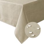 Linen Textured Tablecloth 60x120 Taupe