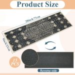 Non-Slip Stair Treads 15-Pack 28x9 Boho TPR - Image 2