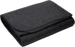 Soft Durable Wool Blanket 64x88 Charcoal