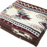 Alpaca Wool Aztec Throw Brown 78x48