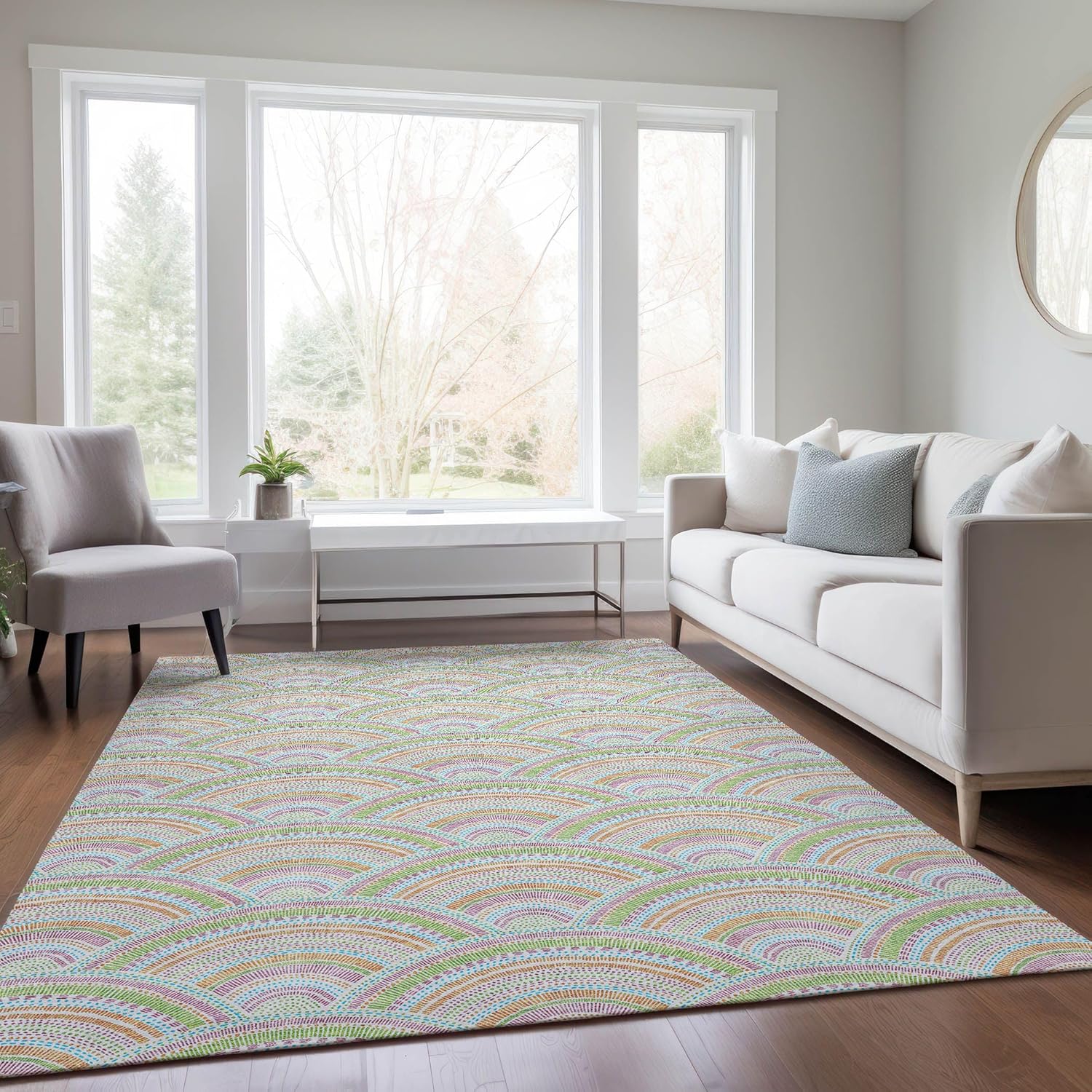 91NNwVy3ouL._AC_SL1500_.jpg Indoor Outdoor Washable Rug 10x14 Easy Clean - Image 1