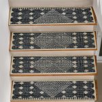 Non-Slip Stair Treads 15-Pack 28x9 Boho TPR