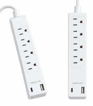 White USB Power Strip
